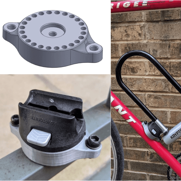 3d-printed bike lock adapter